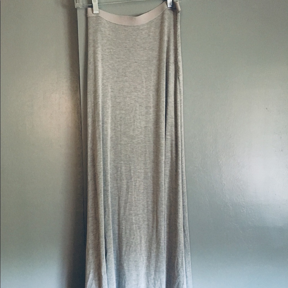 Light grey maxi skirt